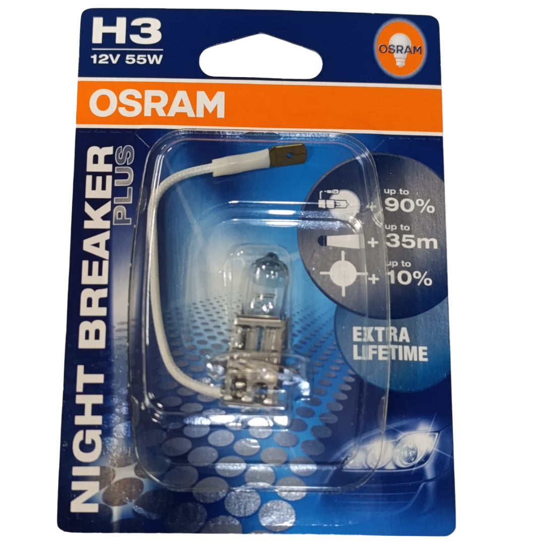 LAMPARA HALOGENA H3 | 12 V 55W NIGHT BREAKER PLUS