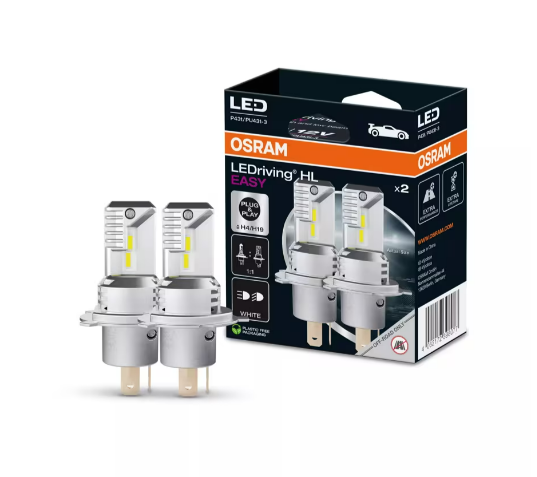 JUEGO DE LAMPARAS LED DRIVING HL EASY H4-H19 | 12V