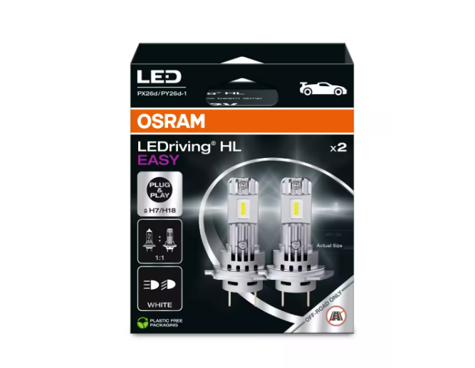 JUEGO DE LAMPARAS LED DRIVING HL EASY H7-H18 | 12V
