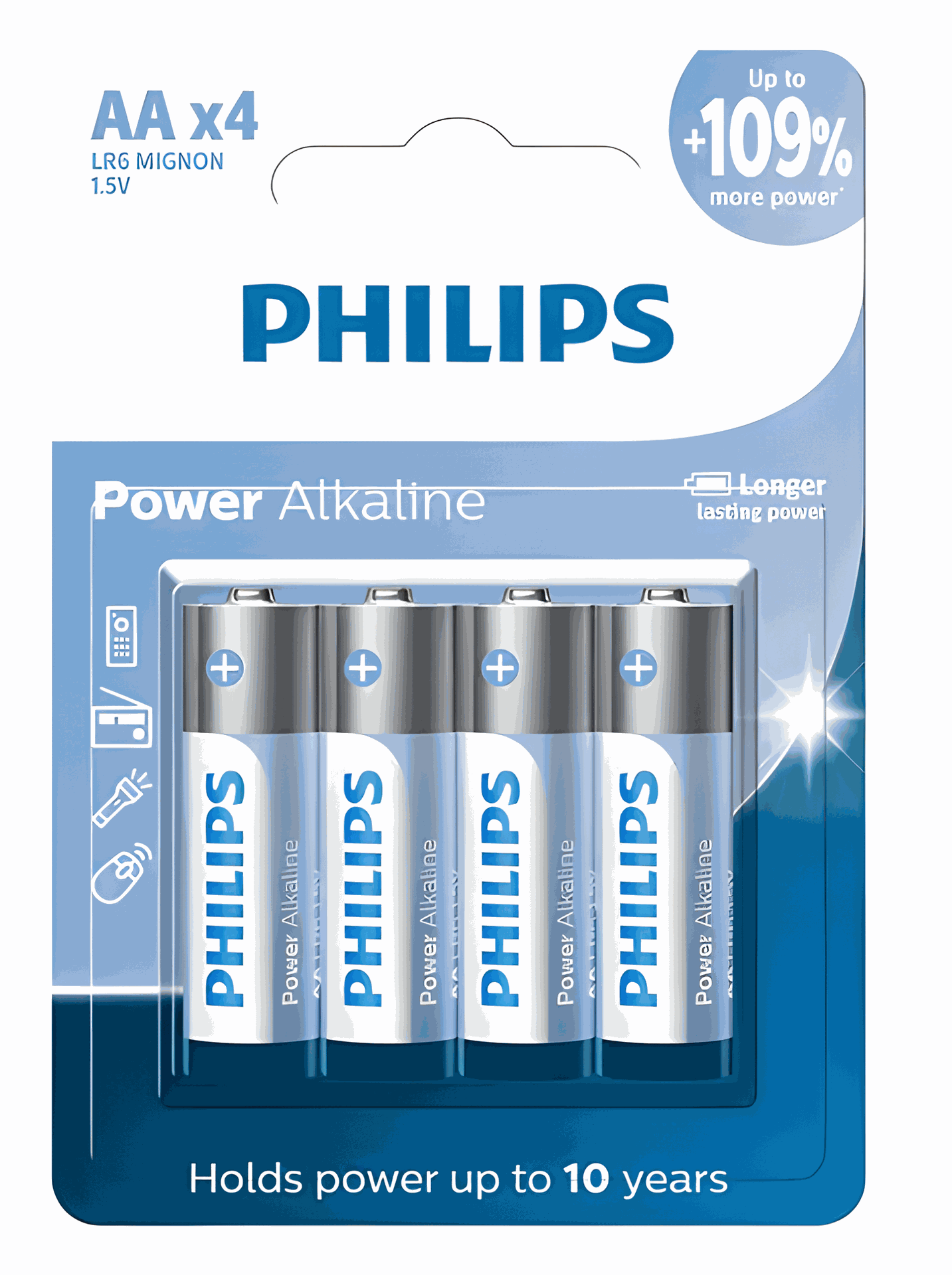 BLISTER X4 PILAS POWER ALKALINE AA | PHILIPS