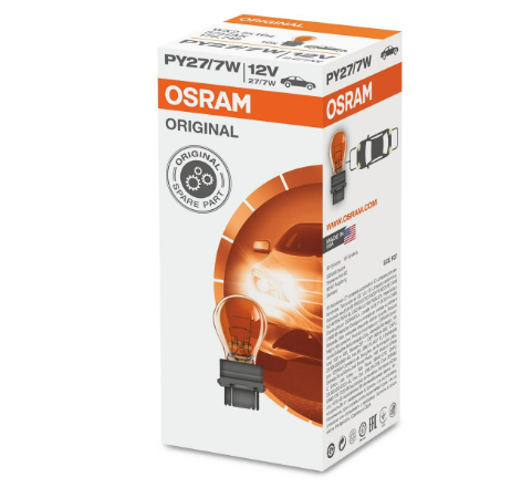 LAMPARA INCANDESCENTE | 12V 27/7W WX2.5X16Q AMBAR