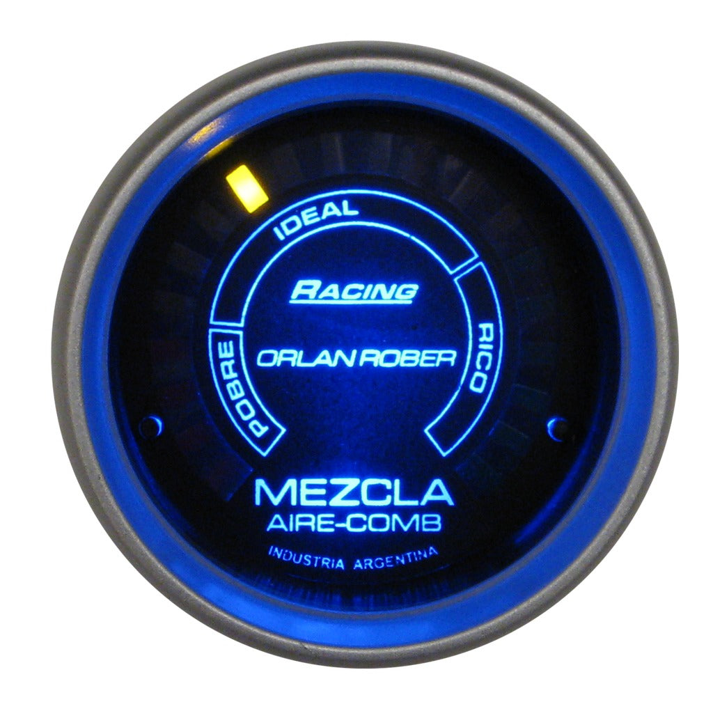INDICADOR MEZCLA AIRE COMBUSTIBLE RACING NEGRO |