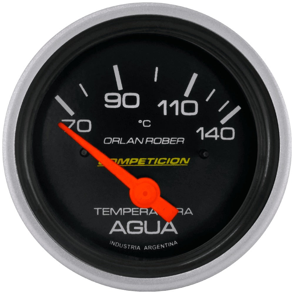 INDICADOR TEMPERATURA AGUA ELÉCTRICO | 12V 140°C COMPETICIÓN NEGRO