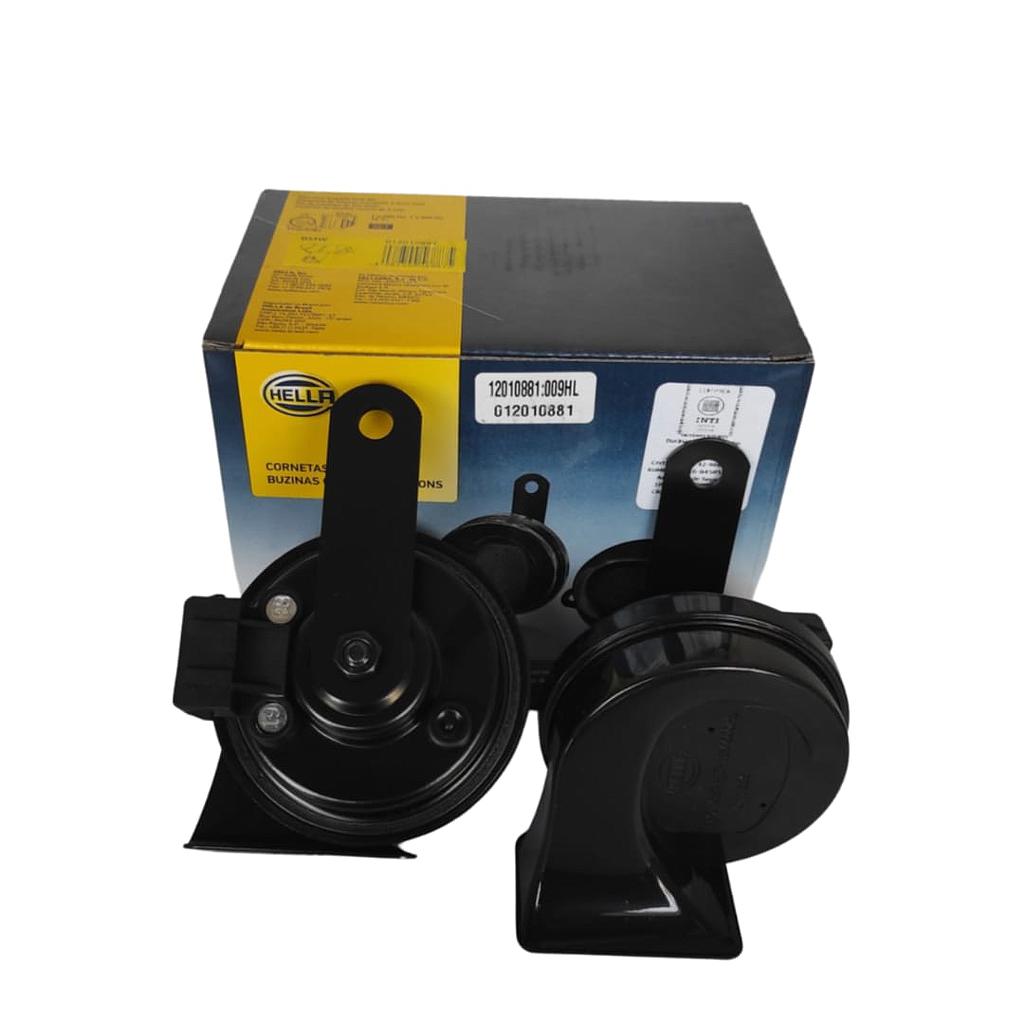 JUEGO DE BOCINAS HELLA CARACOL 12V 2X72W 400-500H VW-AUDI-SEAT - FICHA OEM