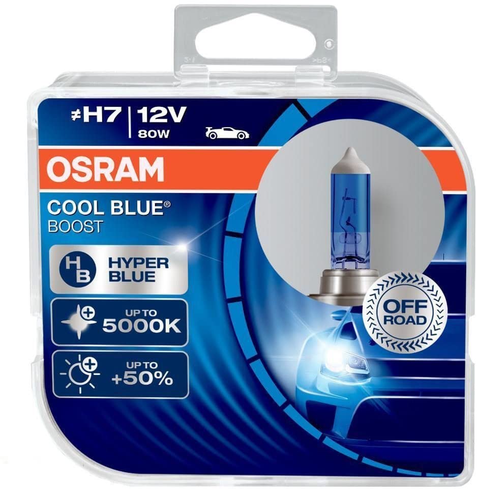 JUEGO DE LAMPARAS HALÓGENAS | H7 12V 80W COOL BLUE BOOST PX26D