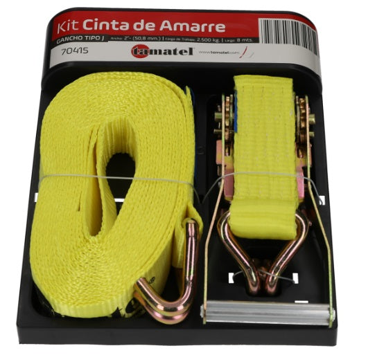 KIT CINTA DE AMARRE | 8M - 2500KG