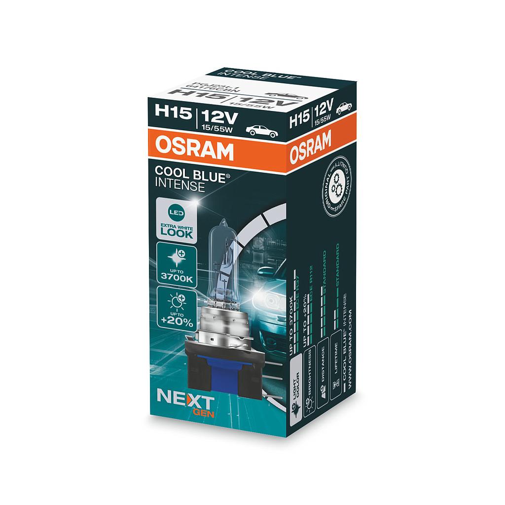LAMPARA HALOGENA | 12V 55/15W PGJ23T-1 H15 COOL BLUE INTENSE NEXT GEN