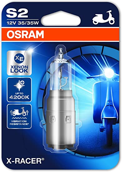LAMPARA HALOGENA MOTO |TIPO BOSCH 12V 35/35W BA20D 64327 XR COOL BLUE