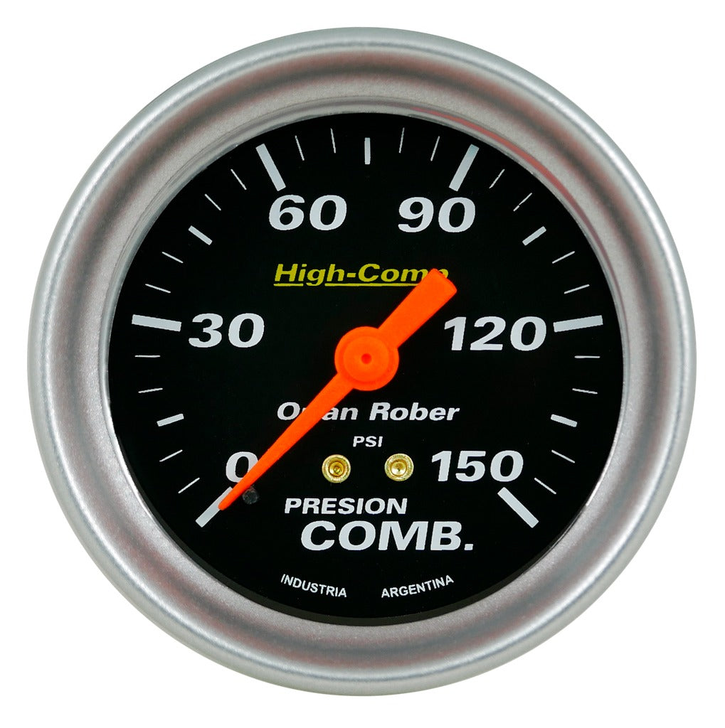 MANOMETRO PRESION COMBUSTIBLE | 150PSI HIGH-COMP NEGRO