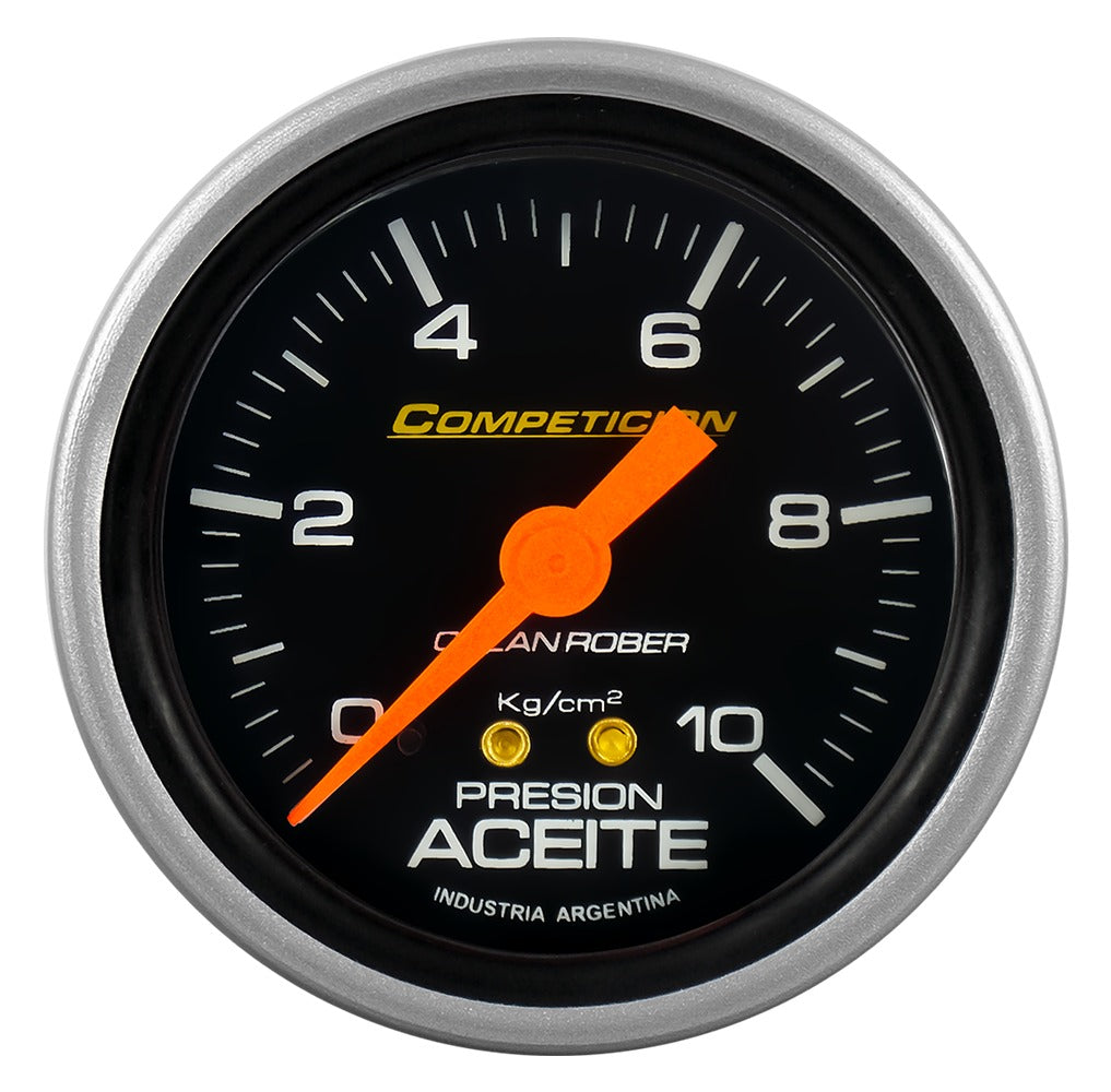 MANOMETRO PRESION DE ACEITE | 10KG COMPETICIÓN NEGRO