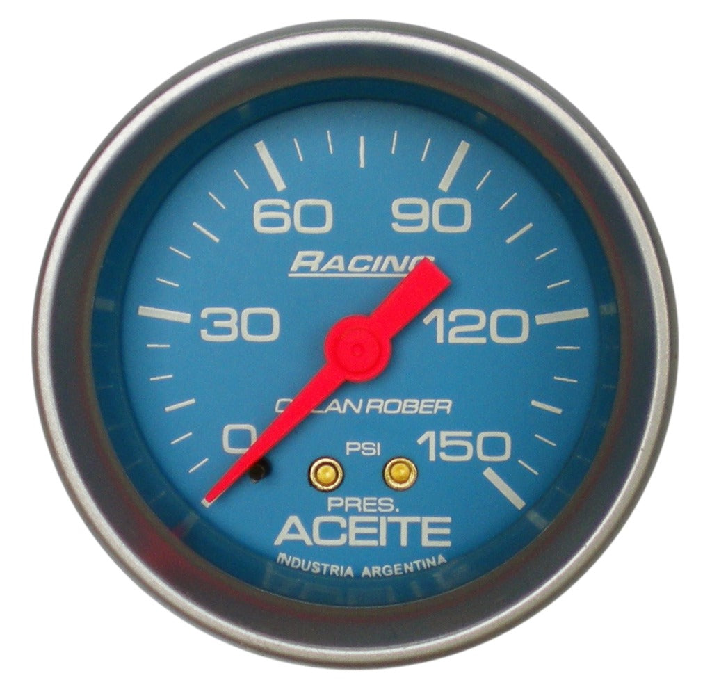 MANOMETRO PRESION DE ACEITE | 150PSI RACING CELESTE