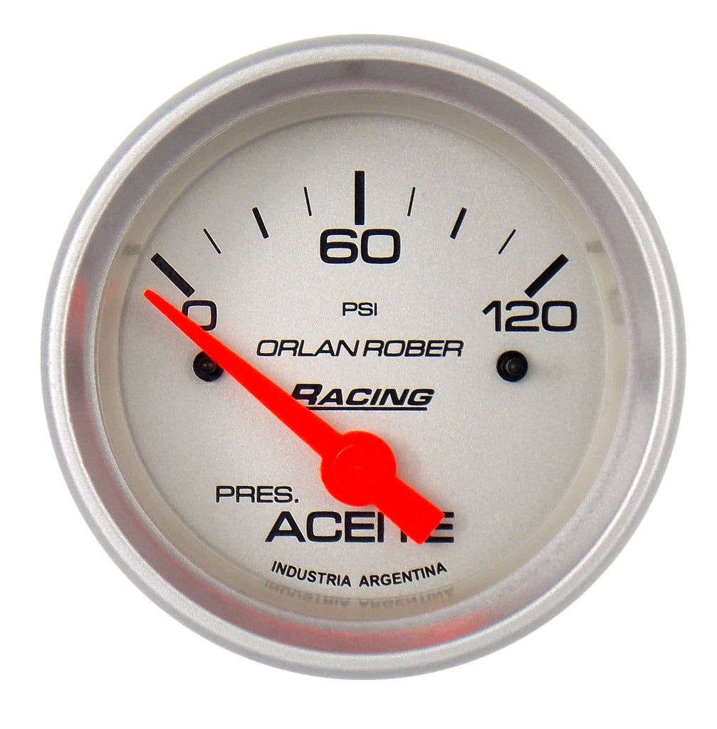 MANOMETRO PRESION DE ACEITE ELECT. 12V 120PSI LINEA RAC |