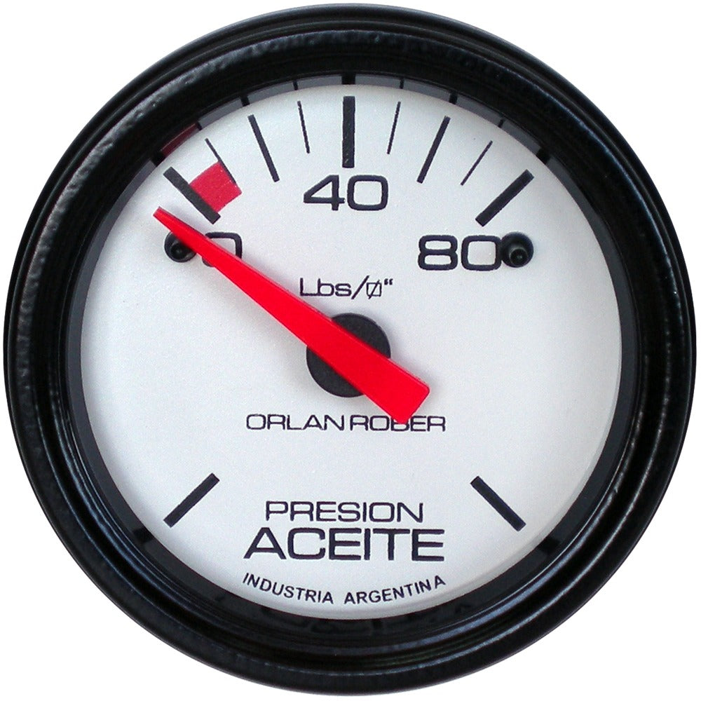 MANOMETRO PRESION DE ACEITE ELÉCTRICO | 24V 80LBS LINEA BLANCA