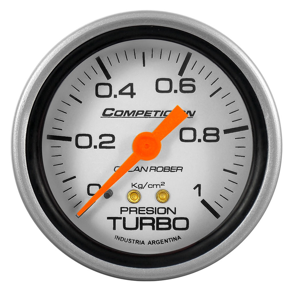 MANOMETRO PRESION TURBO | 1KG COMPETICIÓN PLATA