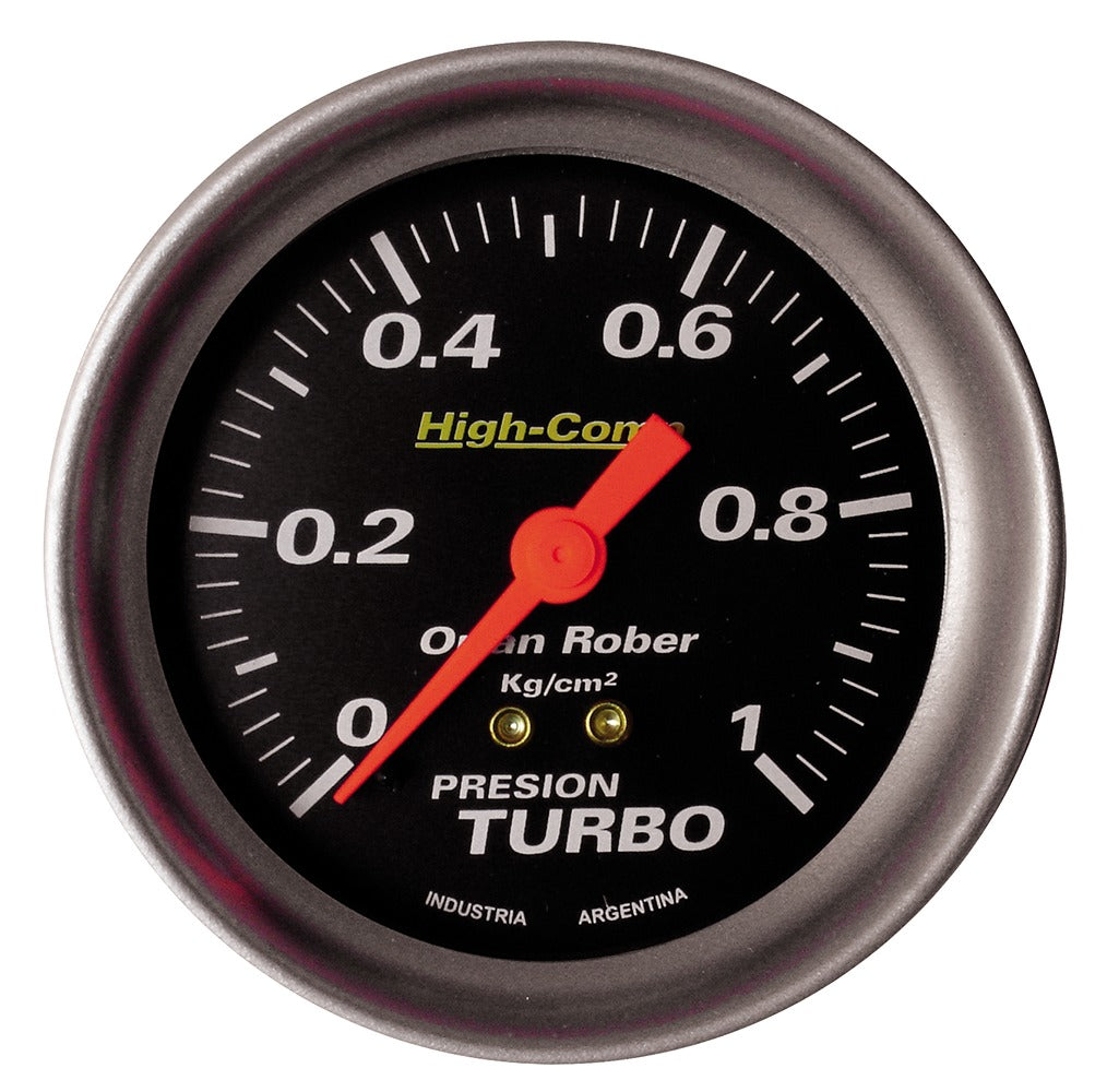 MANOMETRO PRESION TURBO | 1KG HIGH-COMP NEGRO