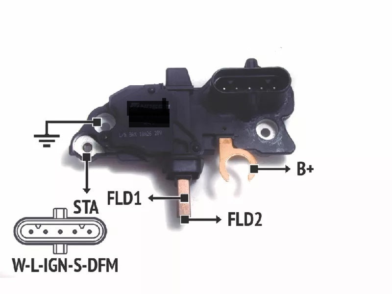 REGULADOR DE VOLTAJE TIPO BOSCH | 24 V.