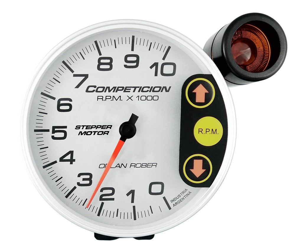 TACOMETRO | 12V 2/3/4/5/6/8C 10.000RPM 125 MM PLATA