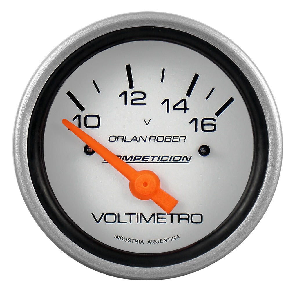VOLTIMETRO | 12V COMPETICIÓN PLATA