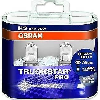 JUEGO DE LAMPARAS HALÓGENAS H3 | 24 V 70 W TRUCKSTAR