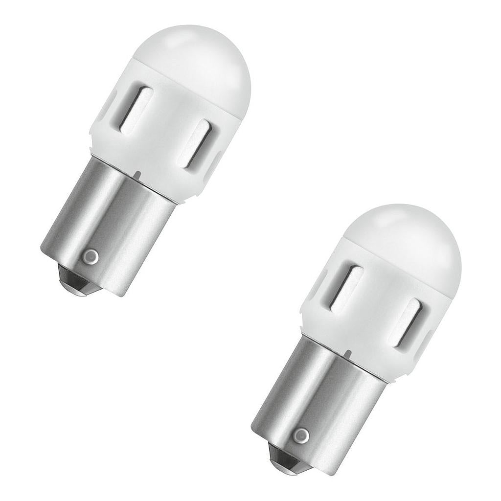 JUEGO DE LEDS CW 1,2W | 12V BA15S 6000K (P21W) AUXILIAR TIPO 7506