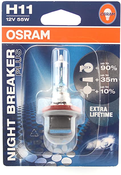 LAMPARA HALÓGENAS H11 | 12 V 55W NIGHT BREAKER X 1