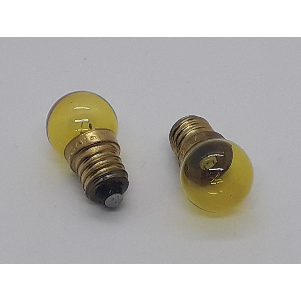 LAMPARA NORMA 3719 6V 2.4W AMBAR A ROSCA TIPO ESFERA (KIT X 25)