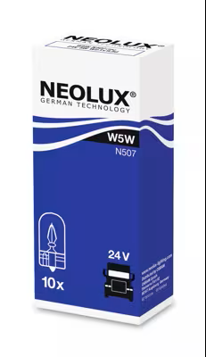 LAMPARA INCANDESCENTE | 24V 5W W2.1X9.5D N507 W5W 2845