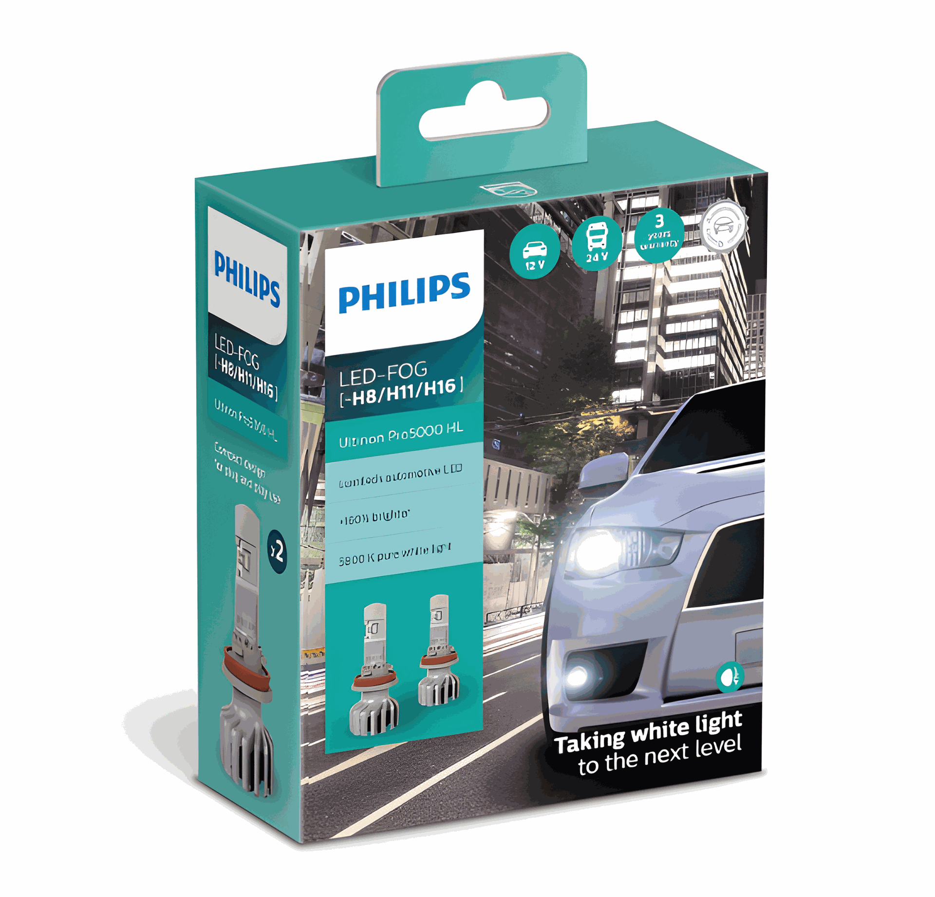 JUEGO DE LAMPARAS LED FOG 11366 U50CW 12/24V. 10W