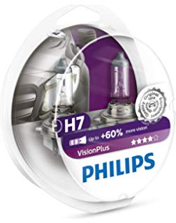 Juego de lámparas halogena visión plus H7 12972 12V 55W PX26D +60% luz