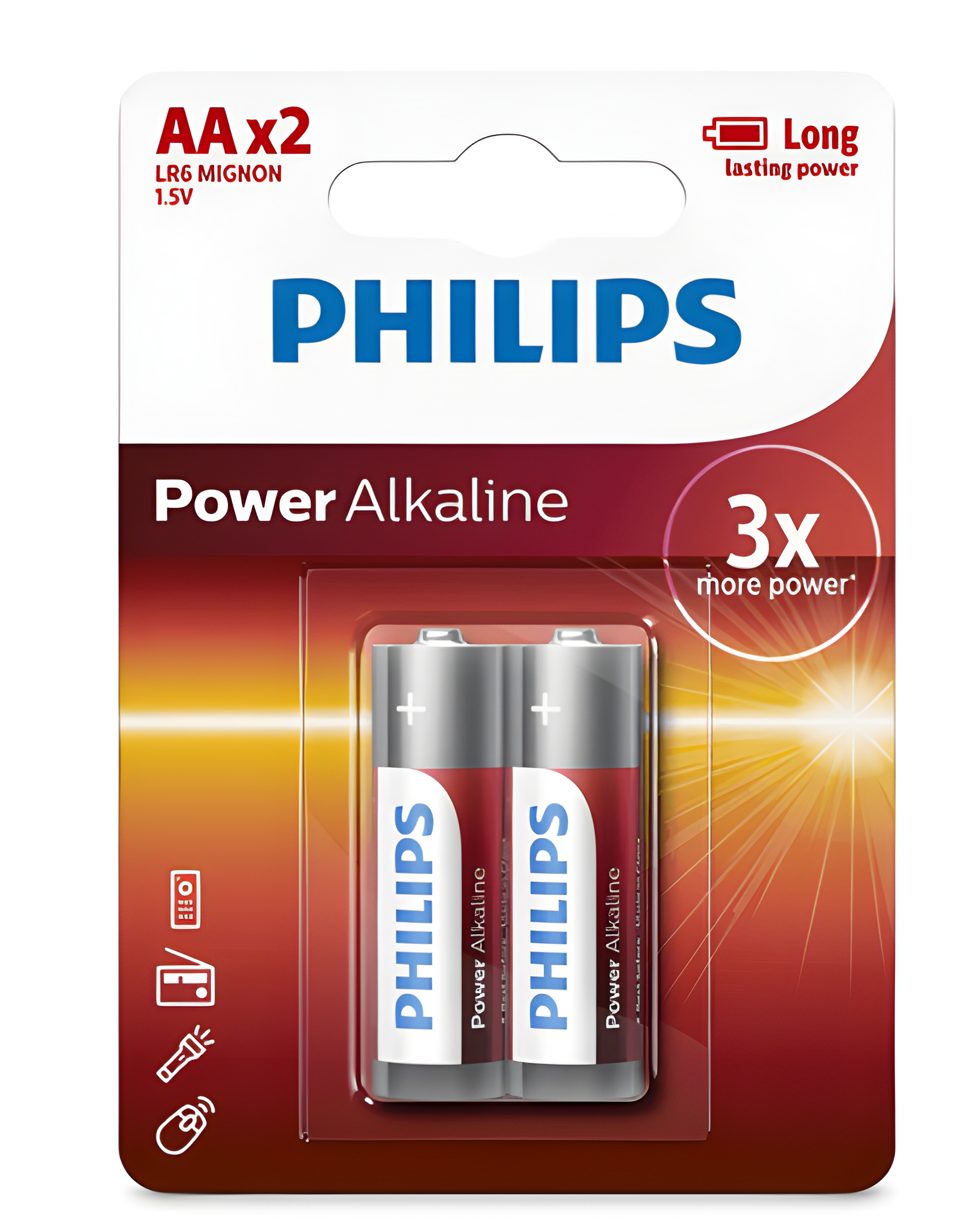 Blister X2 pilas power alkaline aa - Phillips