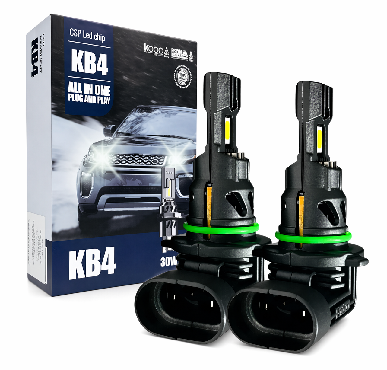 KIT LED KB4 9006 | 30 WATTS ALL IN ONE CON COOLER INTERNO