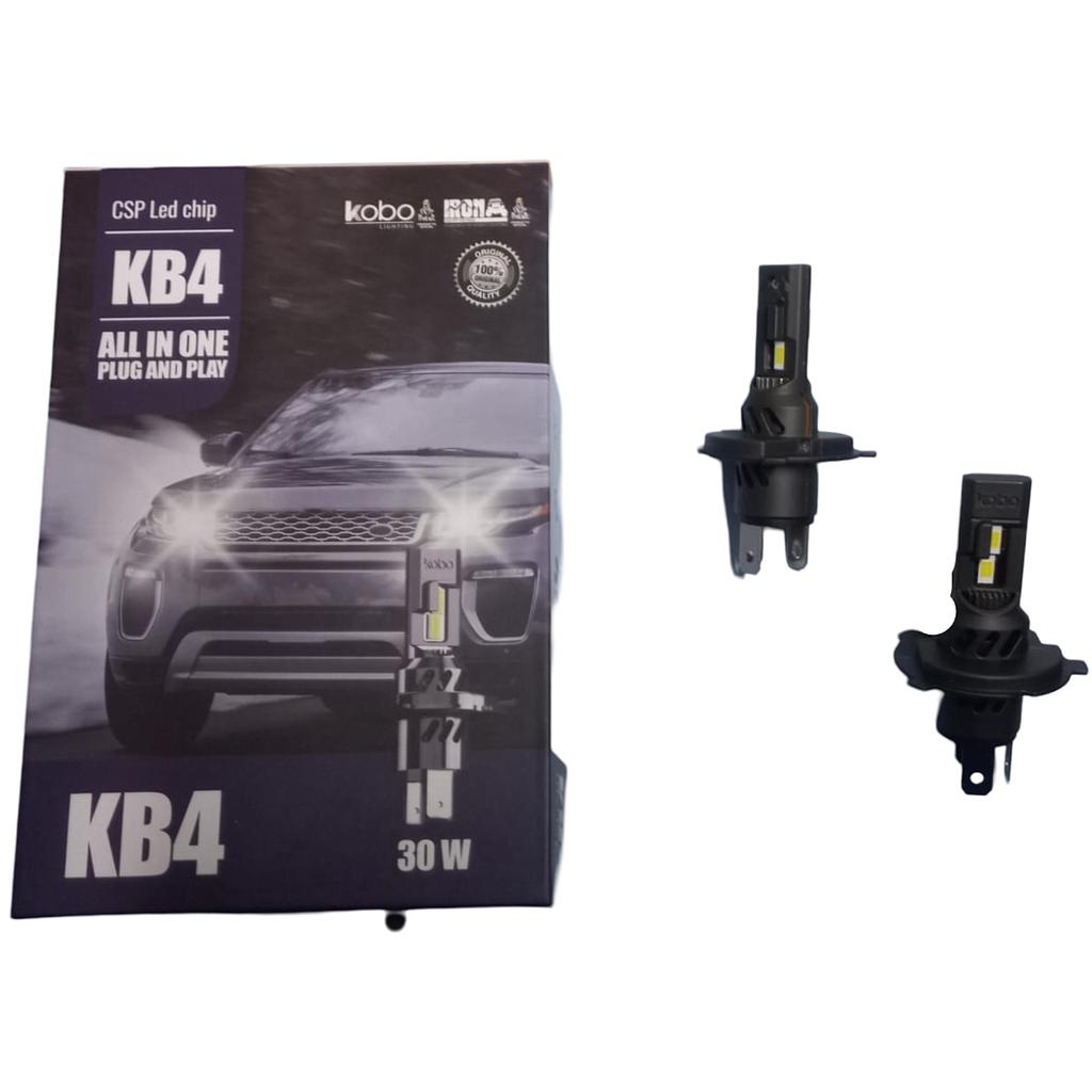 KIT LED KB4 H4 | 30 WATTS ALL IN ONE CON COOLER INTERNO