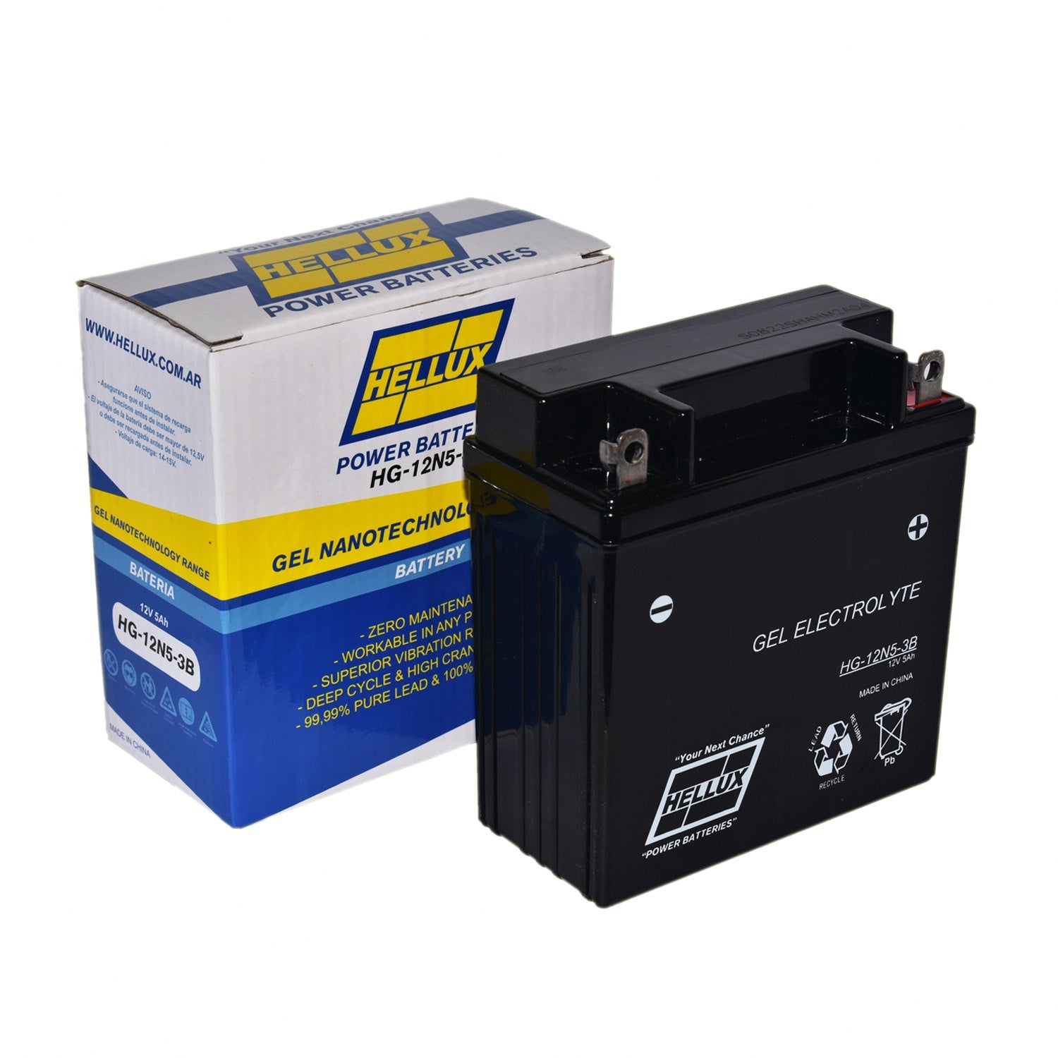BATERÍA DE MOTO GEL | TIPO YUASA 12V