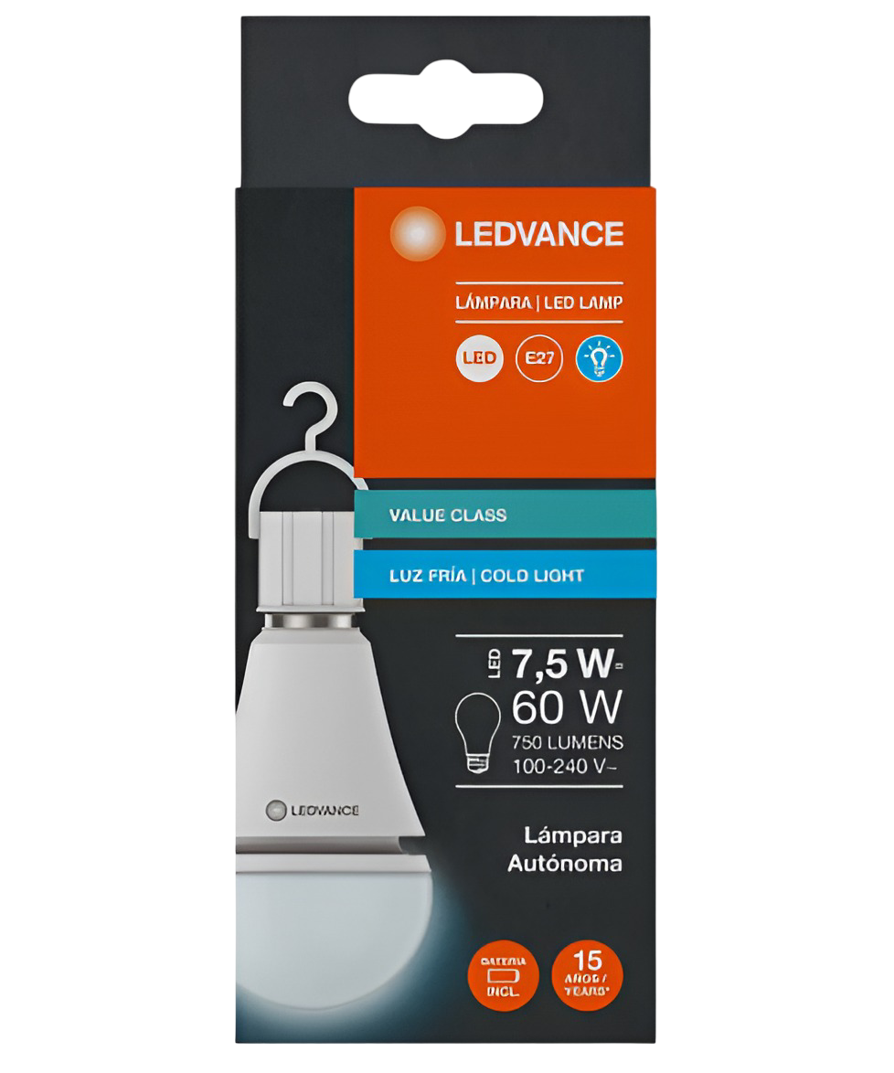 LAMPARA LED EMERGENCIA | 7.5W 6500K