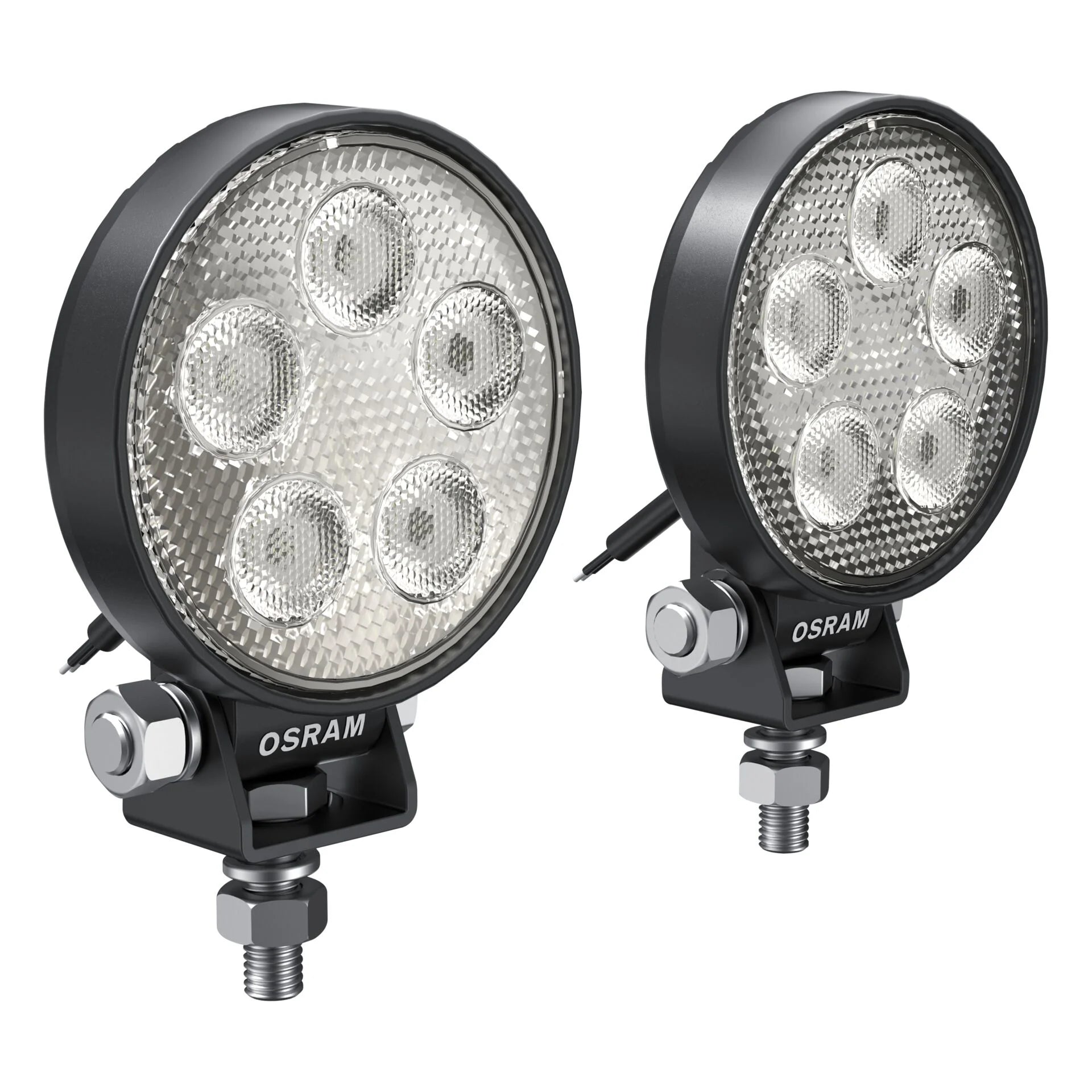 LEDWL102-SP JUEGO FAROS CON LEDS REDONDO 75 MM Ø (ROUND) 5 LED CON HAZ DE LUZ CONCENTRADO