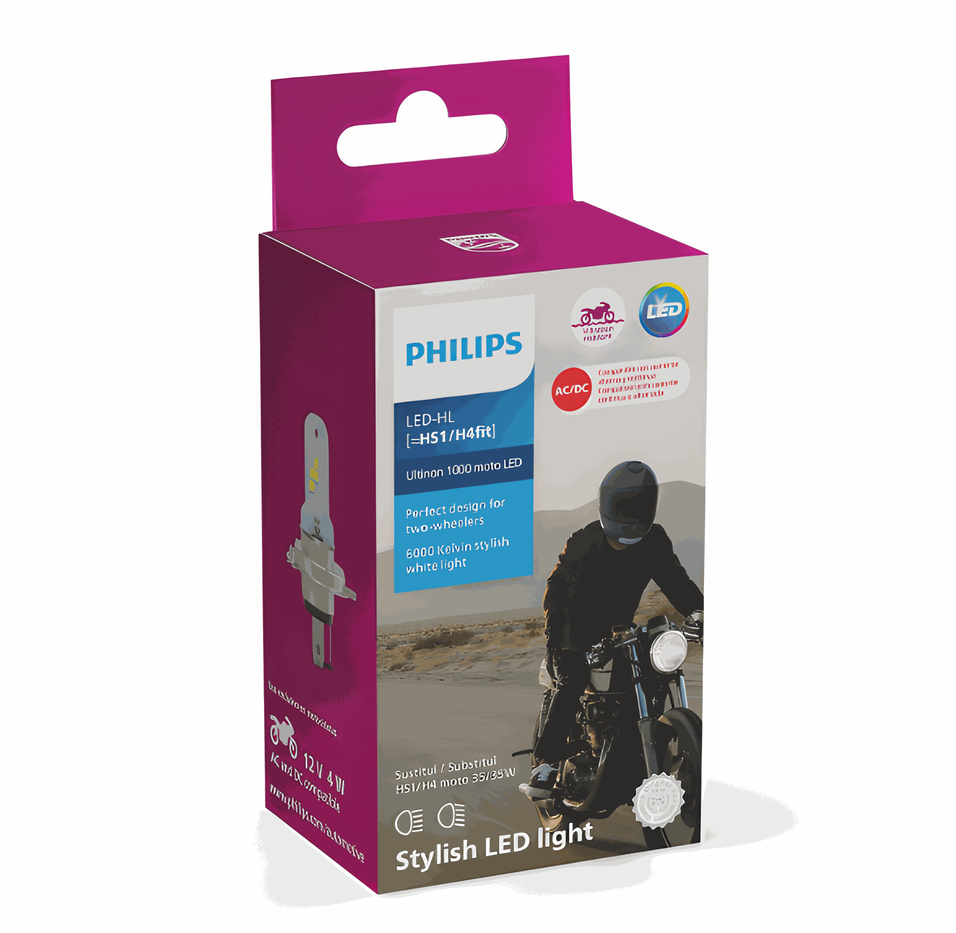 LAMPARA LED MOTO H4/HS1 | 12V-4W