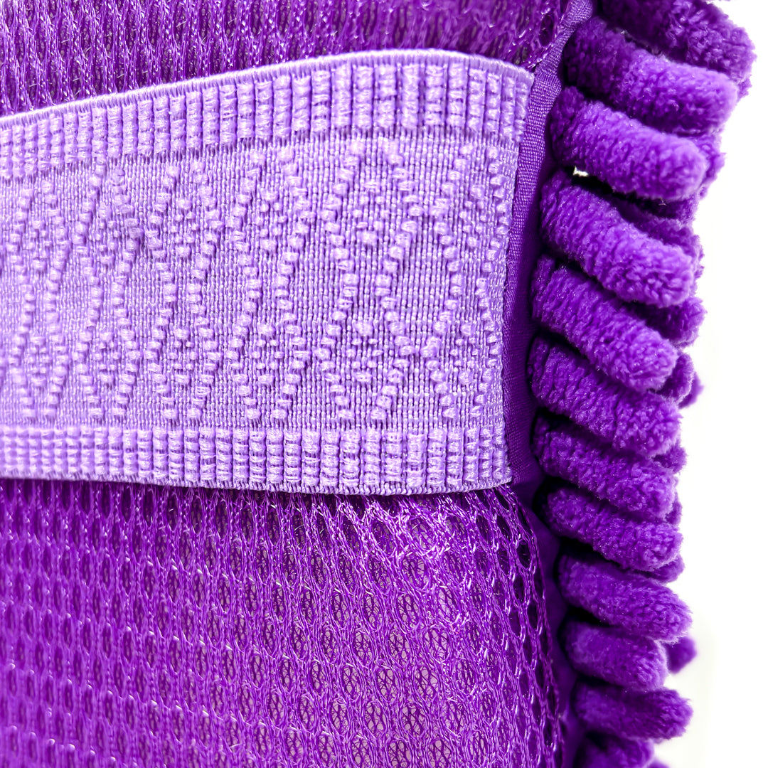 ESPONJA CON ELASTICO | CHENILLE VIOLETA