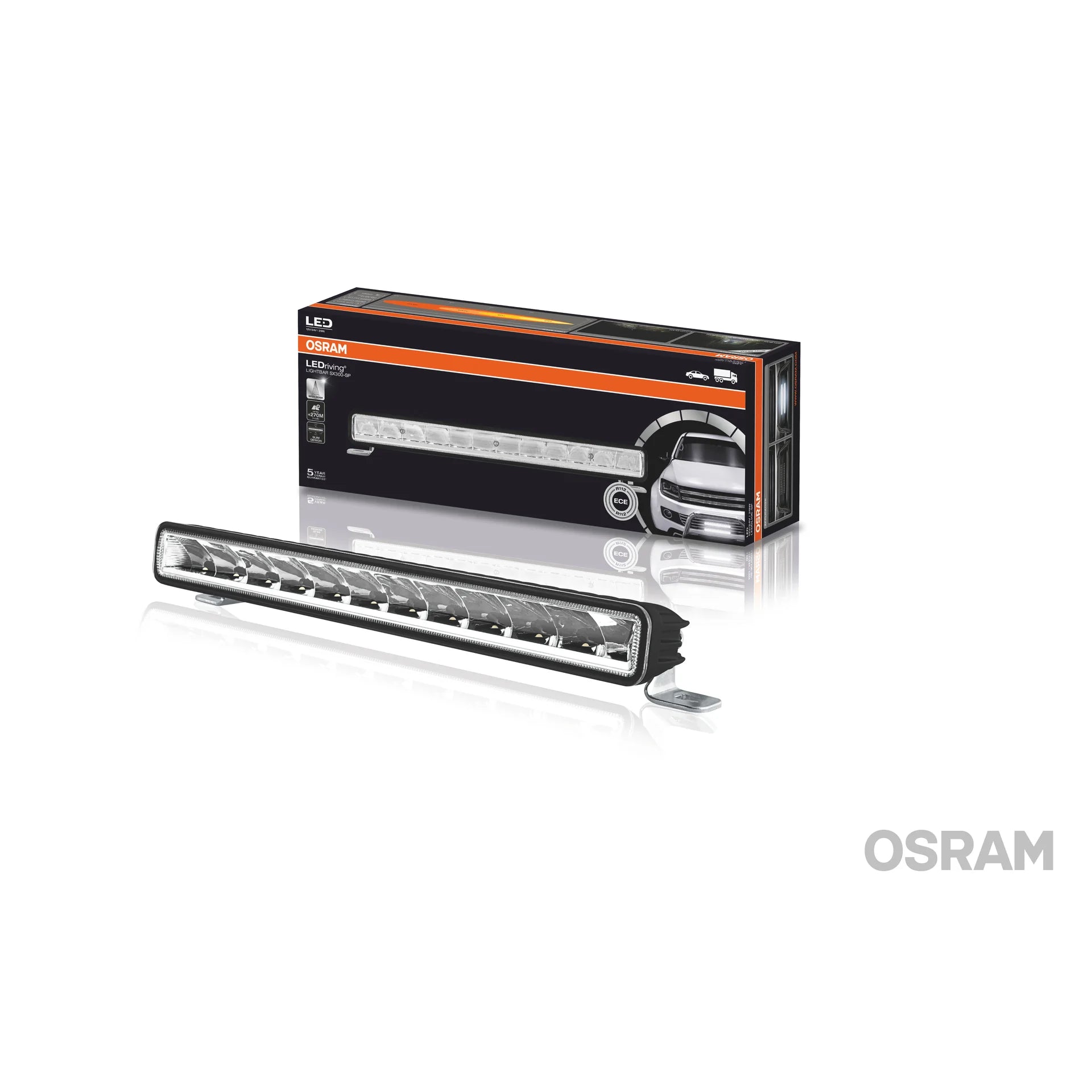 LEDDL106-SP BARRA 350 MM (LIGHTBAR) DE LEDS 1 FILA CON HAZ DE LUZ CONCENTRADO