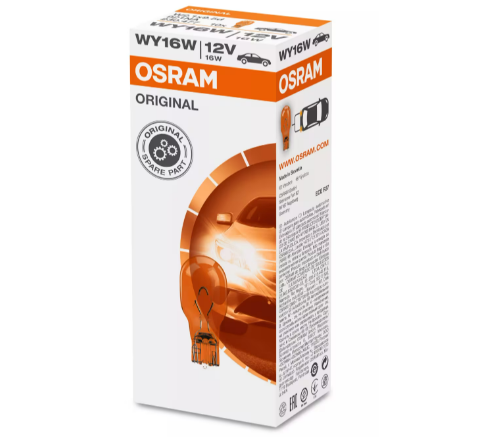 LAMPARA INCANDESCENTE | 12V 16W W2.1X9.5D AMBAR