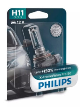 LAMPARA HALOGENA EXTREME VISION H11 12362 12V 55W PGJ19-2 PRO +150% LUZ