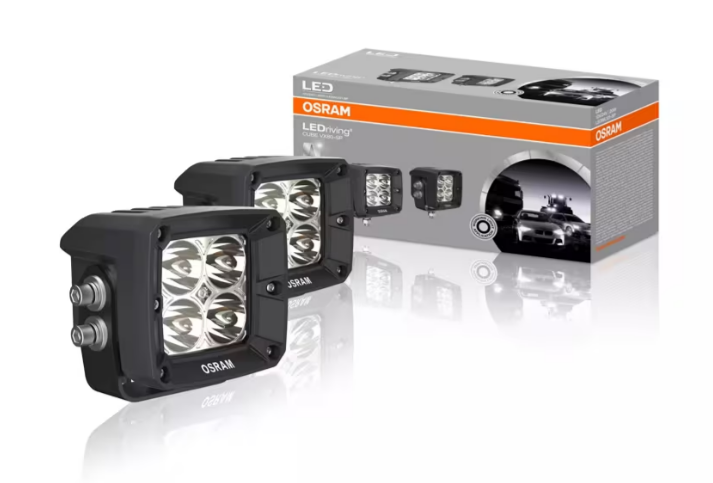 LEDWL101-SP JUEGO FAROS CON 4 LEDS CUADRADO (CUBE) CON HAZ DE LUZ CONCENTRADO