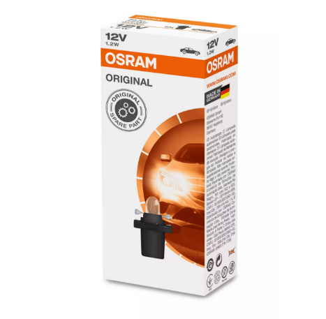 LAMPARA CASQUILLO VIDRIO C/PORTALAMPARA | 12V 1.2W B8,3 D (KIT X 10)