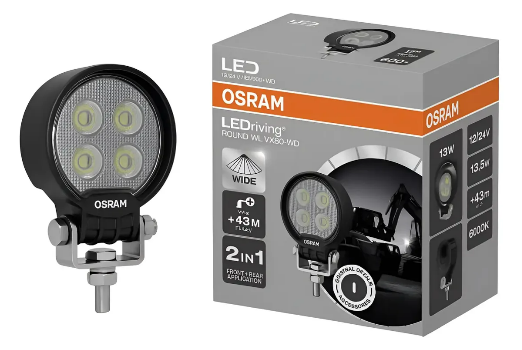 LEDWL 104 FARO CON LEDS REDONDO (ROUND) 4 LED CON HAZ DE LUZ ABIERTO