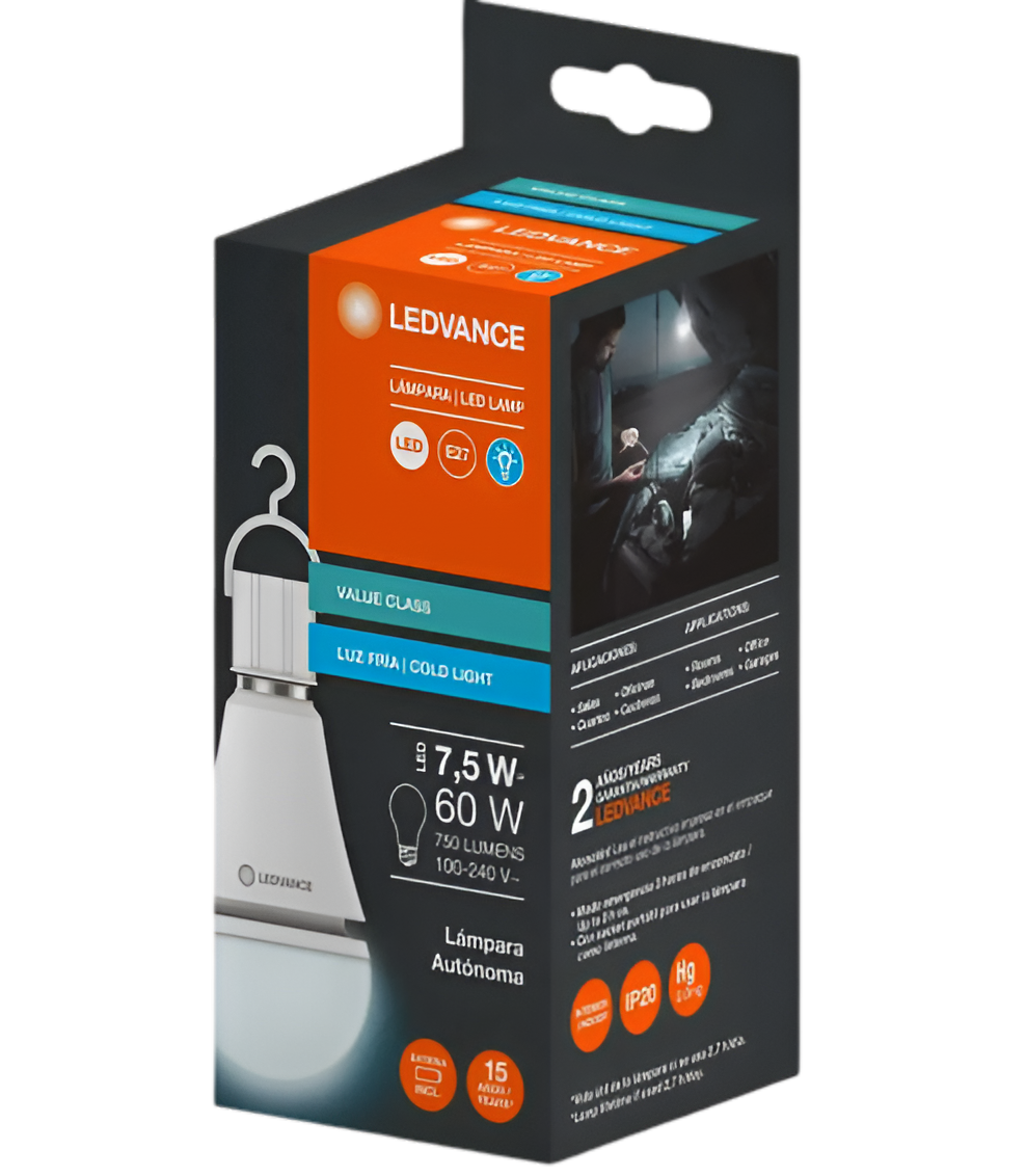 LAMPARA LED EMERGENCIA | 7.5W 6500K