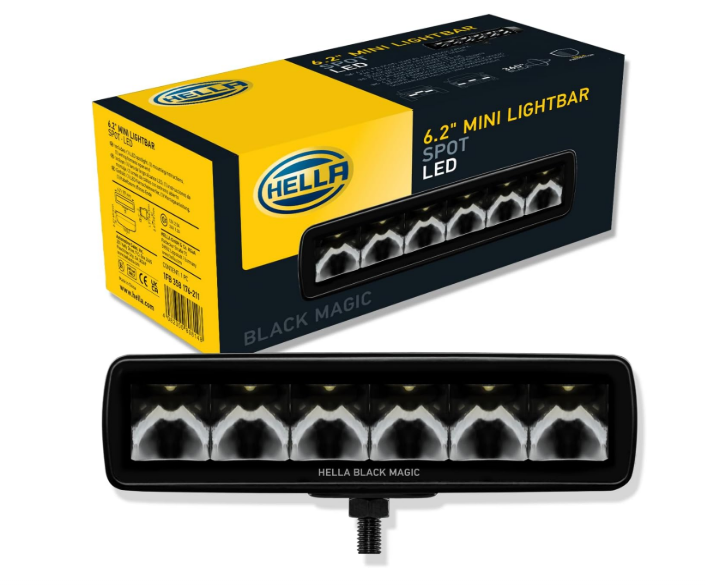 BARRA LED HELLA BLACK MAGIC 6 LED SPOT | 12-24V 30W