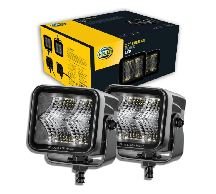 FAROS LED CUBE KIT FLOOD HELLA BLACK MAGIC | 12-24V 20W