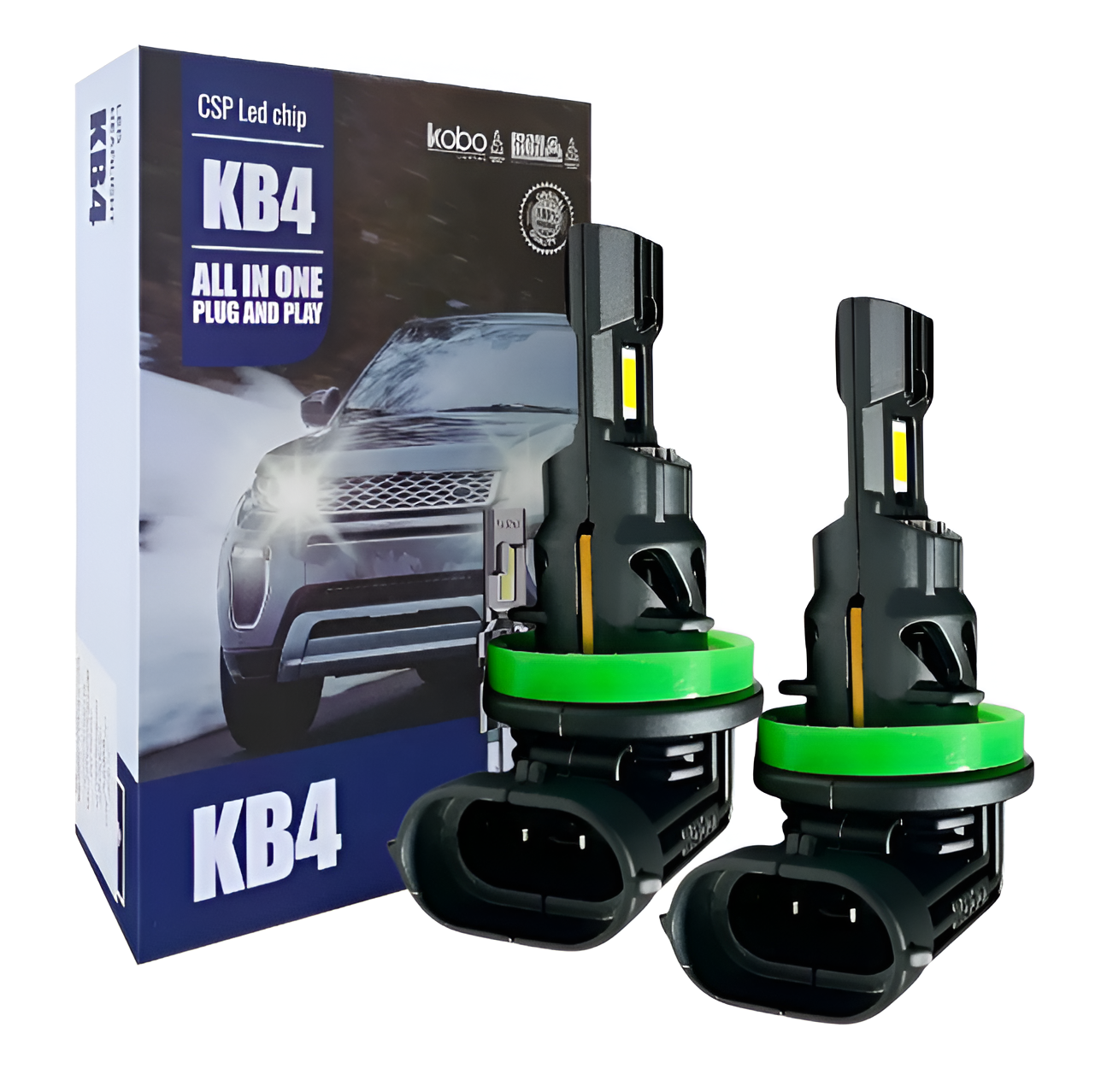KIT LED KB4 H11 | 30 WATTS ALL IN ONE CON COOLER INTERNO