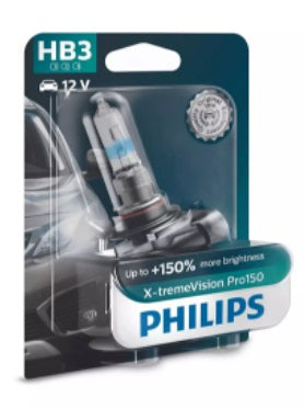 Lámpara halogena extreme visión HB3 9005 12V 60W P20D pro +150% luz