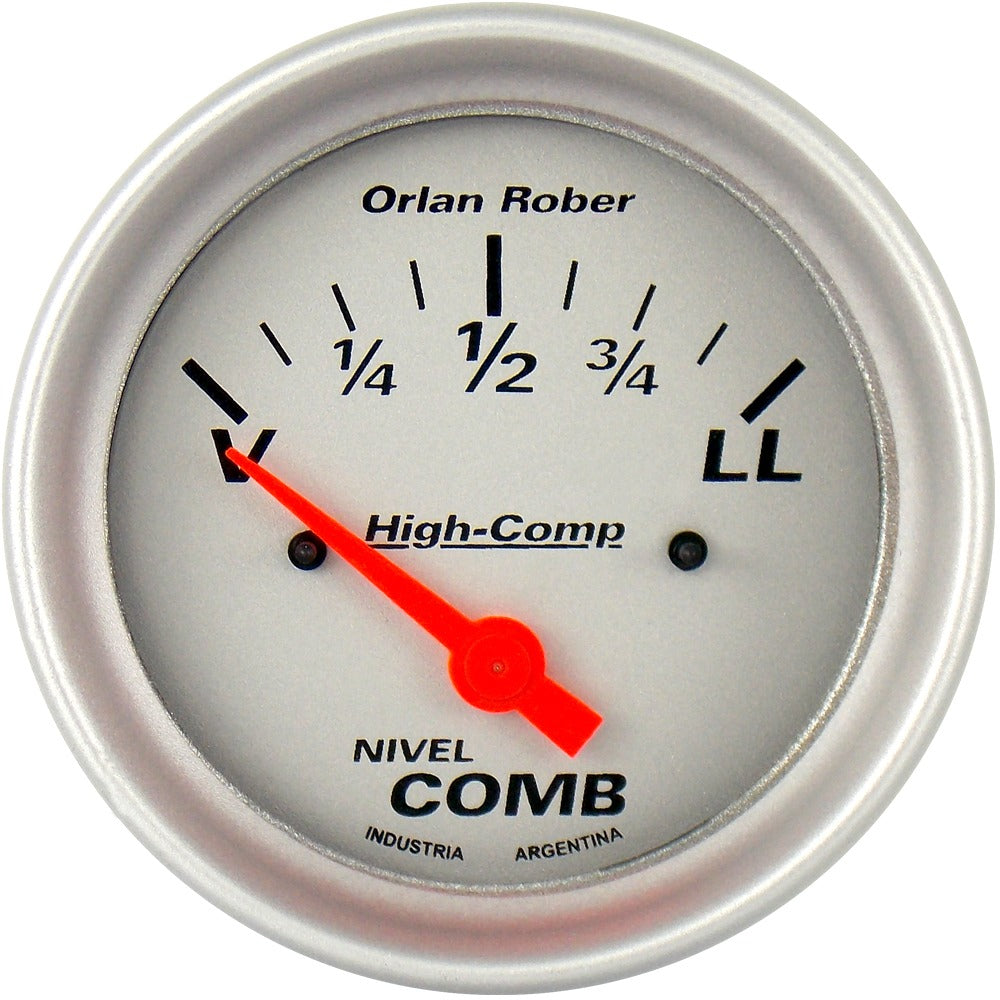 INDICADOR NIVEL  COMBUSTIBLE | 12V V=300 HIGH-COMP PLATA