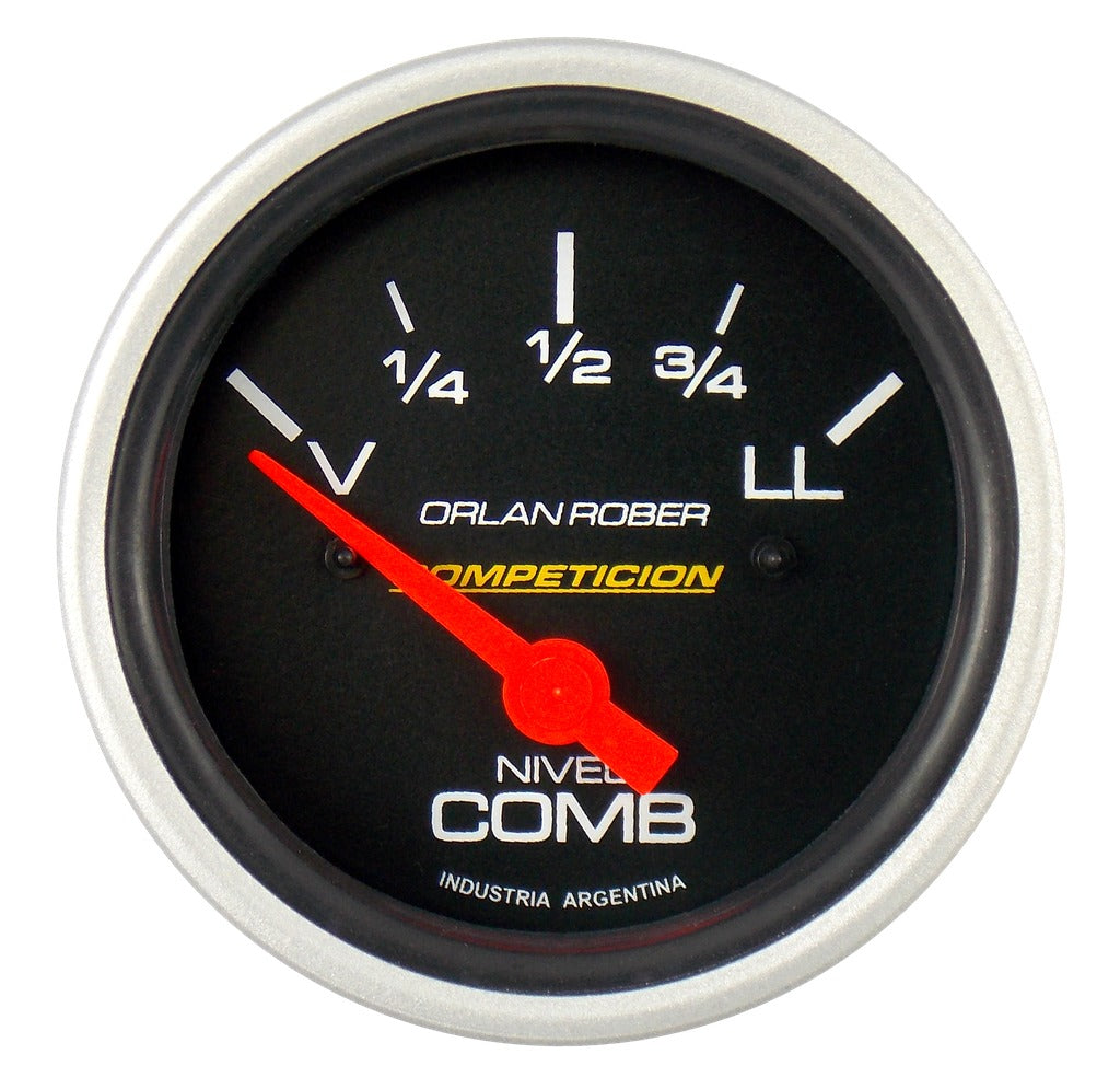 INDICADOR NIVEL  COMBUSTIBLE | 12V V=70 COMPETICIÓN NEGRO